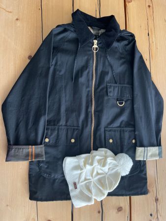 NEUE Barbour Highclere Wachsjacke / Jacke / Parka 36 +gratis