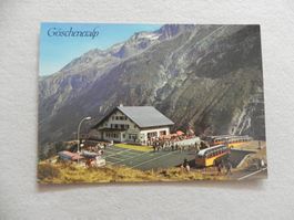Karte Göschenen Alp URI UR Postauto Saurer ca. 1970