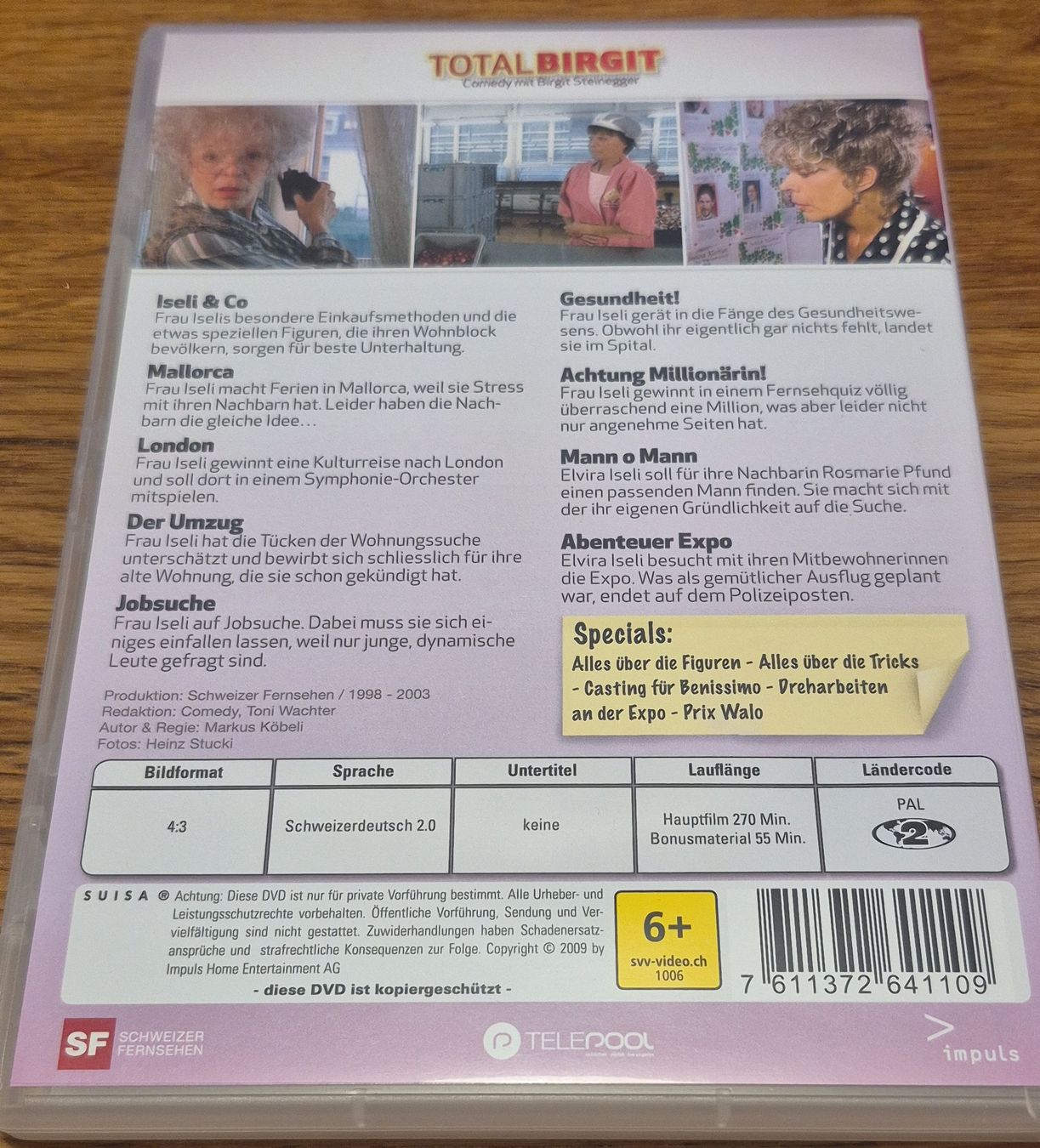 Tous les DVDs: Total Birgit 1 - Doppel-DVD, Comedy mit Birgit Steinegger – D'occasion à Oberembrach par giu_7ksd 1