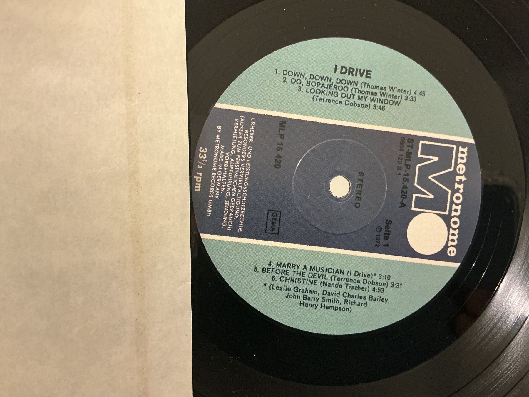 Vinyles: I Drive LP – D'occasion à Winterthur par Tumko-Vinyl 2