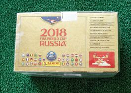 Panini Russia 2018 Rare "Gold Edition" Box 500 stickers Neuf