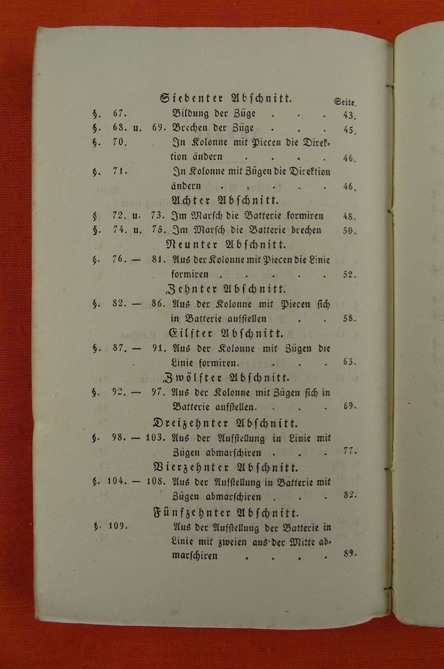 Libri: REGLEMENT BATTERIESCHULE, 1841, ENTWURF – Usato da Grüningen venduto da Kartensammler 3