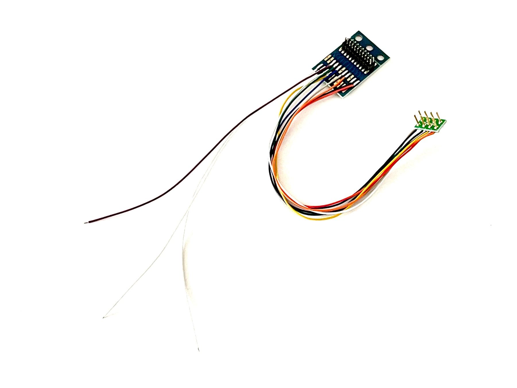 Modellini di ferrovie: Adapter 21MTC-Sounddecoder zu NEM 652-Stecker +Lautspr.Kabel – Nuovo e nell'imballaggio originale da Brügg BE venduto da telegraphrail 1