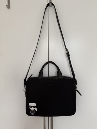 Karl Lagerfeld Notebook Tasche max. 13 Zoll in schwarz