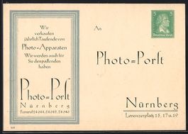 Ganzsache PP101 B7: Nürnberg, Reklame f