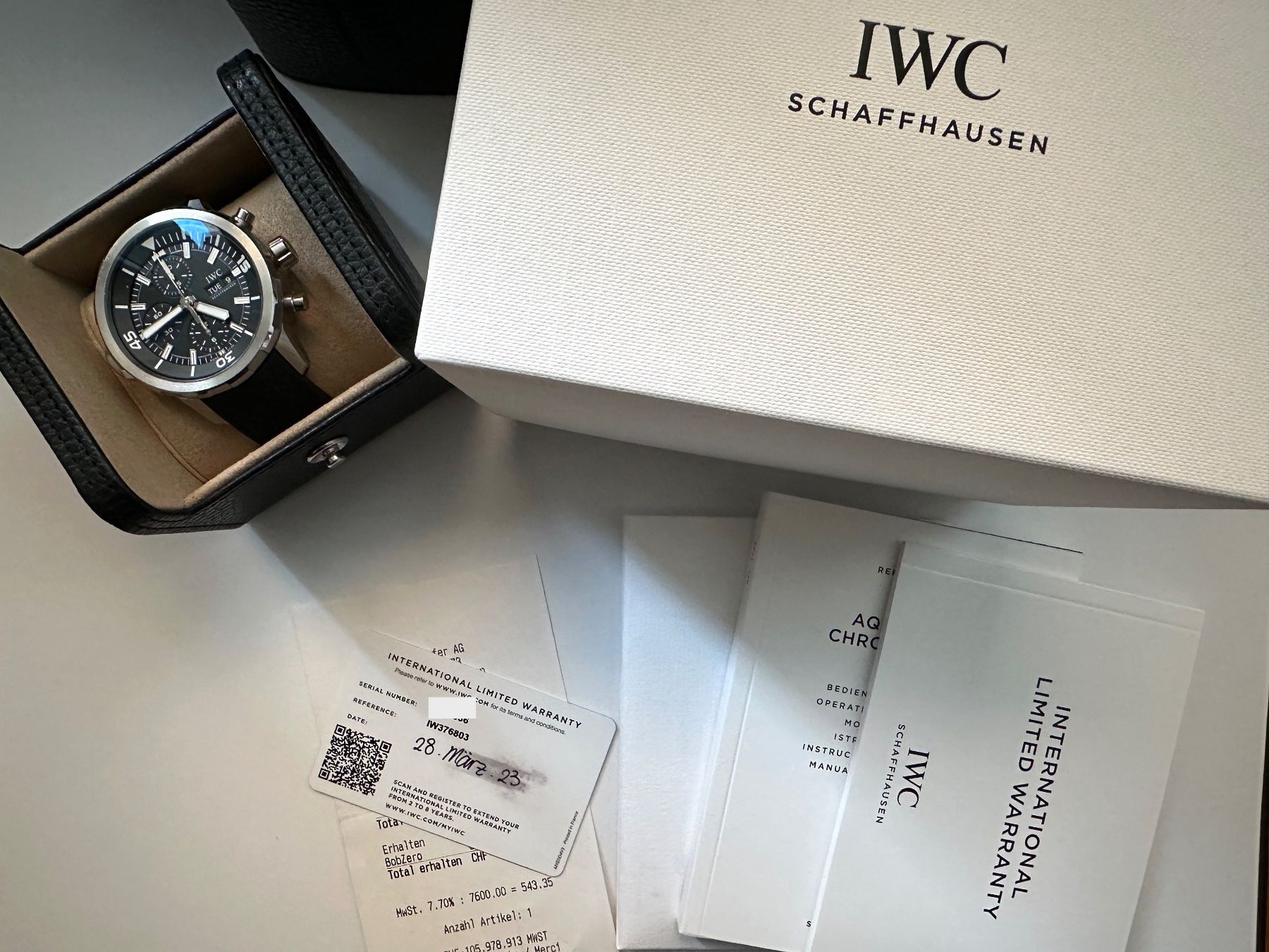 IWC Orologi: IWC Aquatimer Chronograph IW376803 Full-Set – Usato da Matten b. Interlaken venduto da cour13 9