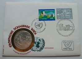Silber Numisbrief - Eröffnung Donaupark Wien 1979
