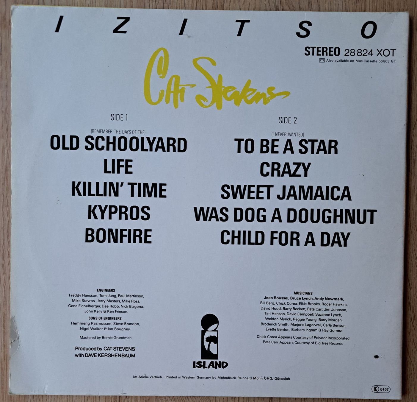 Schallplatten: Cat Stevens - Izitso – Gebraucht aus Meggen von Ricardokoch 1