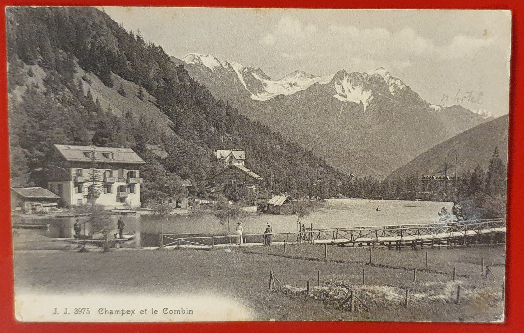 Cartoline postali: Champex 1920 - et le Combin – Usato da Kreuzlingen venduto da Rschweiz1