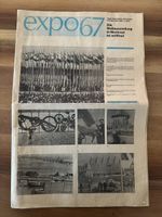Zeitung 1967 Expo 67 Weltausstellung Montreal Zustand gut