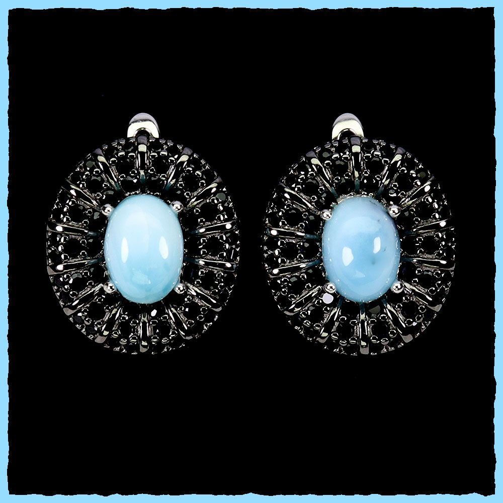 Orecchini pendenti & Orecchini a lobo: ♛ Larimar / Spinell 925 Silberohrringe – Nuovo e nell'imballaggio originale da Oberglatt ZH venduto da Hot-Spot 1