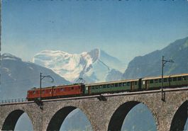 Vintage BLS Eisenbahn, Kander Viadukt, Sonderstempel 1963