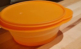 Tupperware Schüssel faltbar Orange - neu