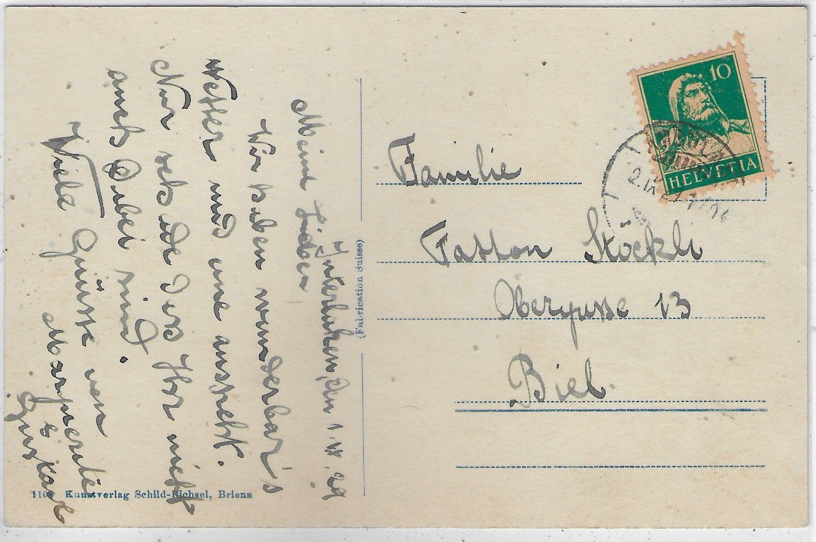 Cartes postales: Interlaken - Kurgarten - animee – D'occasion à Ettingen par Kartenplanet 1