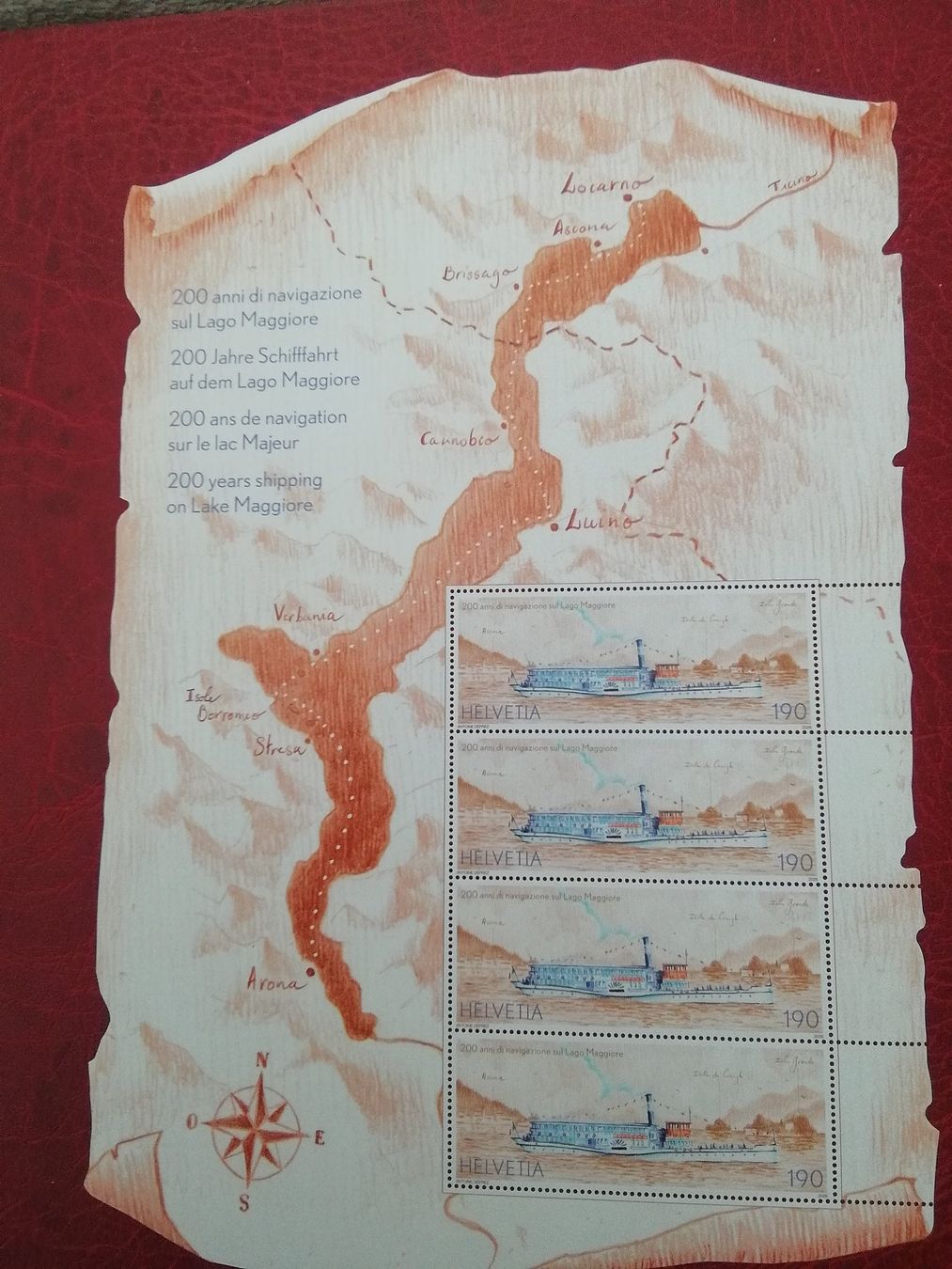Tutti i francobolli: 200 Jahre Lago Maggiore – Nuovo (secondo la descrizione) da Fahrweid venduto da Chroni55