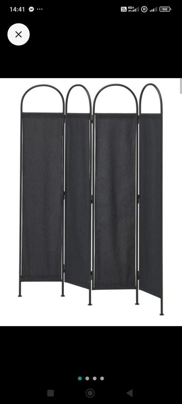 Ikea Paraventi: Raumteiler Schwarz wie Neu – Usato da Trimbach venduto da lysy507777 1