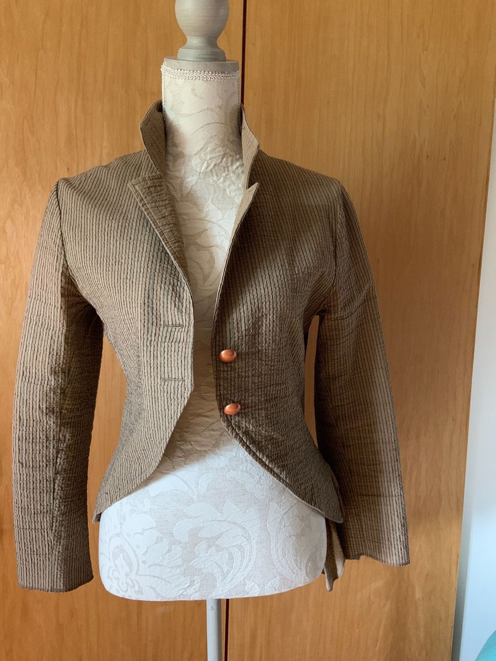 Jacken: Steam Punk Blazer beige gestreift Gr: 38 – Gebraucht aus Arboldswil von psp_cjt9 3