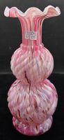Gals Vase End of Day" rosa-weiss-braun
