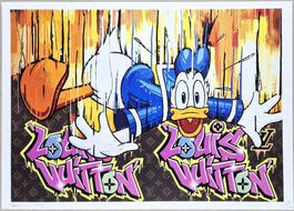 Death NYC Ltd Ed Pop Art Druck " Vuitton Flying Donald