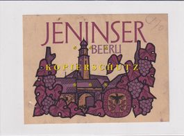 Etikette für Wein - Jeninser Beerli /bd
