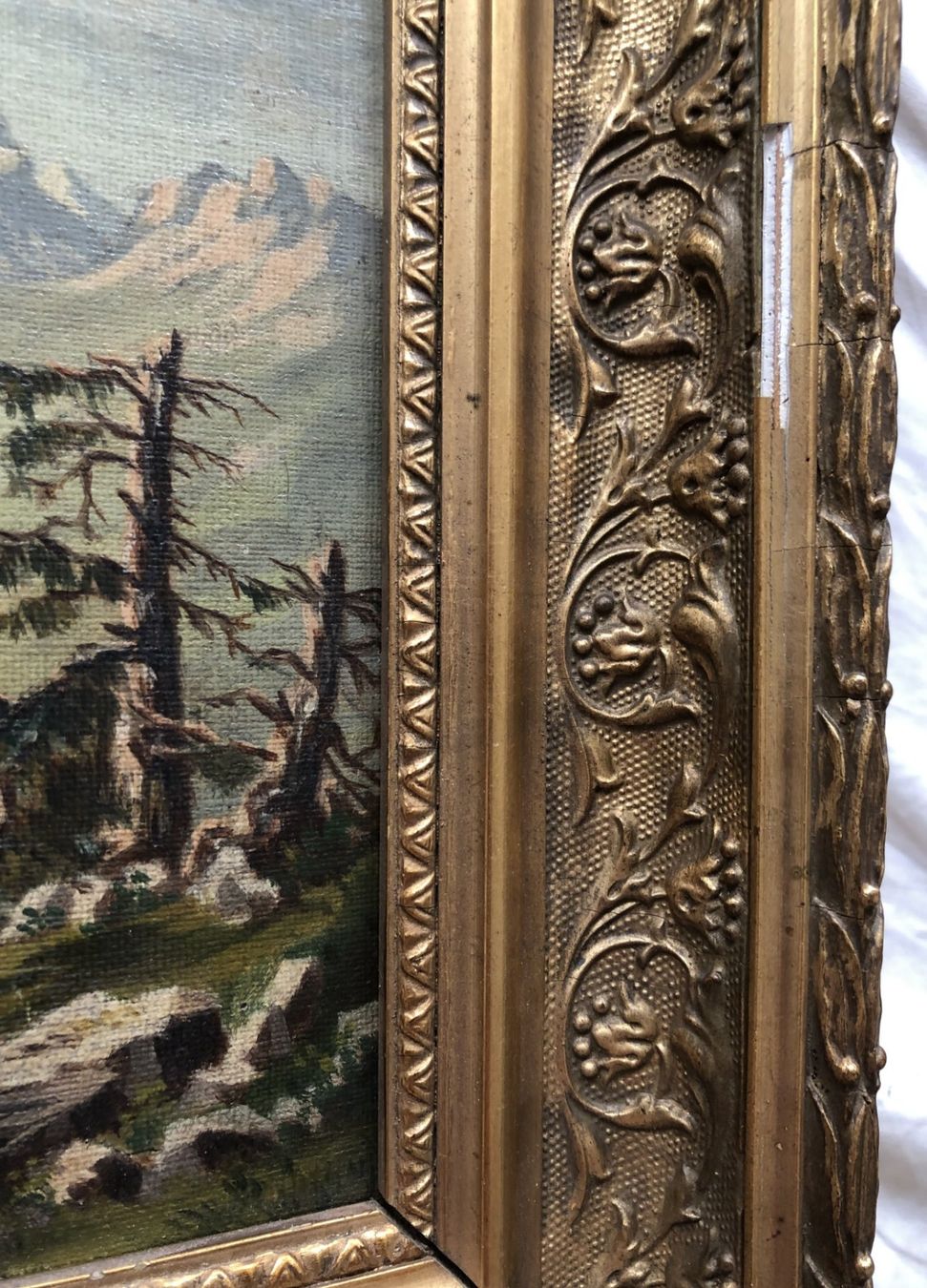 Tableaux: Antikes Ölgemälde - Engadin Schweiz - Um 1900 – D'occasion à Schaffhausen par durruti 6
