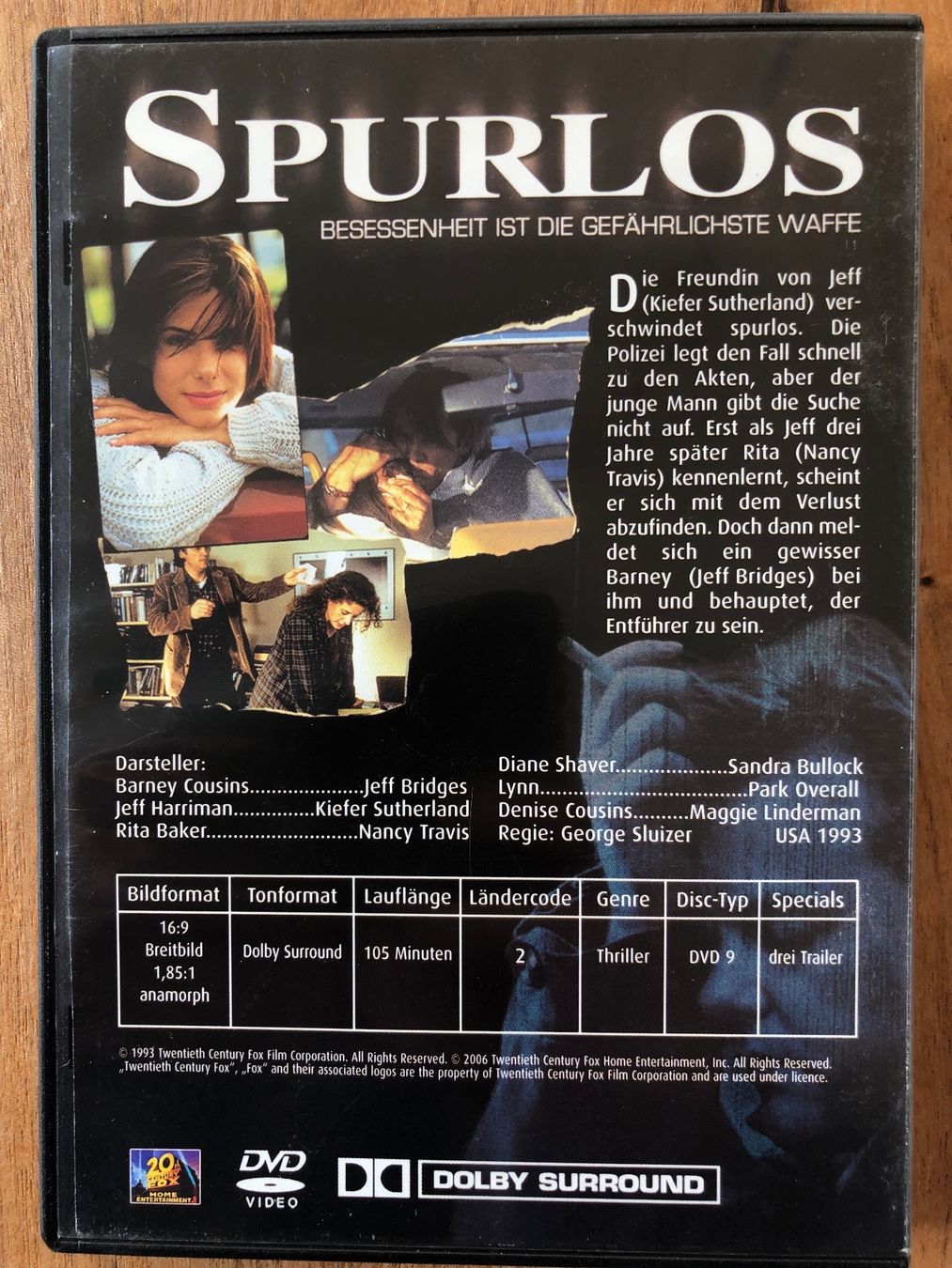 Alle DVDs: DVD Spurlos - vanished – Gebraucht aus Belp von brb66 1