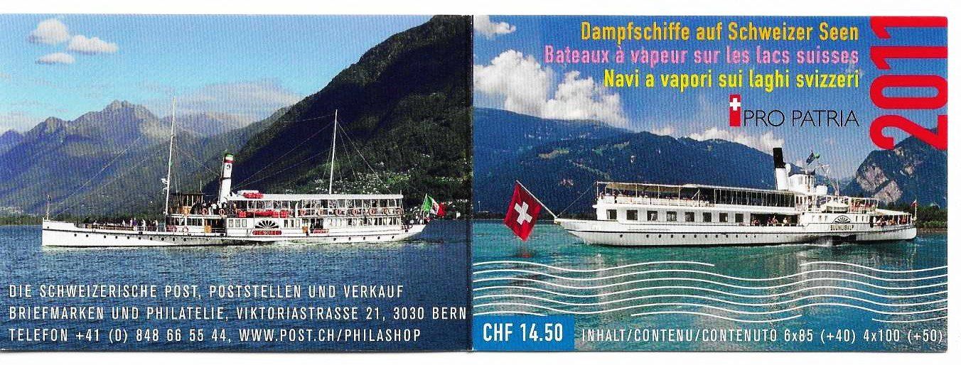 Alle Briefmarken: MK DAMPF SCHIFFE SCHWEIZER SEEN 2011 postfrisch** FRANKATUR – Neu (gemäss Beschreibung) aus Schlossrued von Aronliam 2