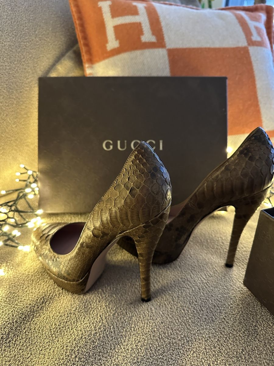Gucci Damenschuhe: Gucci High Heels aus echtem Python-leder – Neu und originalverpackt aus Adlikon b.Regensdf von E.Prov 7