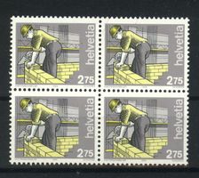 1989/90, Mensch und Beruf I, Maurer, Viererblock **