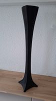 Schwarze, hohe Vase, stilvoll, 72cm,