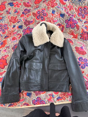 H&M Premium Selection echtes Leder Jacke  