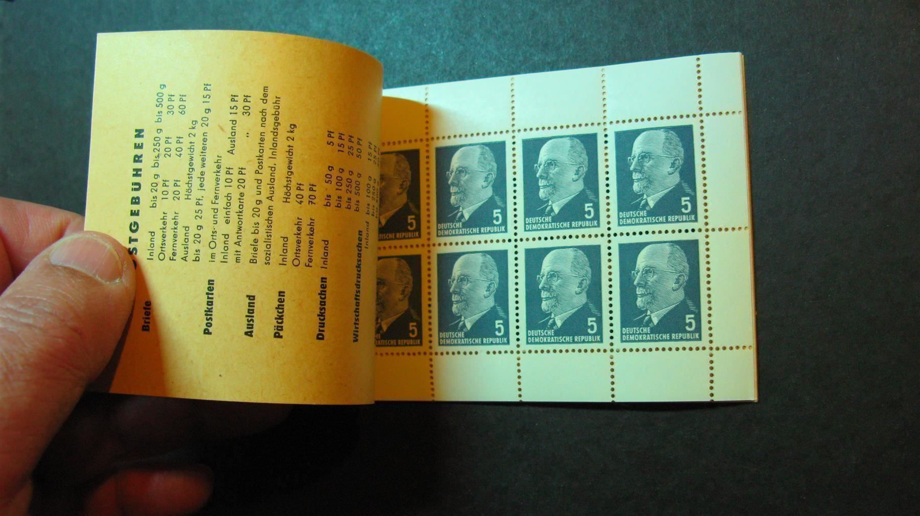 Tutti i francobolli: DDR 1968  Walter Ulbricht Markenheft** – Usato da Wil SG venduto da fva01 1