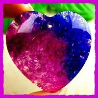 ♛ Achat Druzy Herz Anhänger 925 Silber