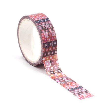 Sticker: Washi Tape dunkelrotes Carré – Nuovo e nell'imballaggio originale da Löhningen venduto da Fourbi18 2