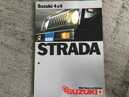 Suzuki 4x4 Strada Faltprospekt 6 Seiten Oktober 1983