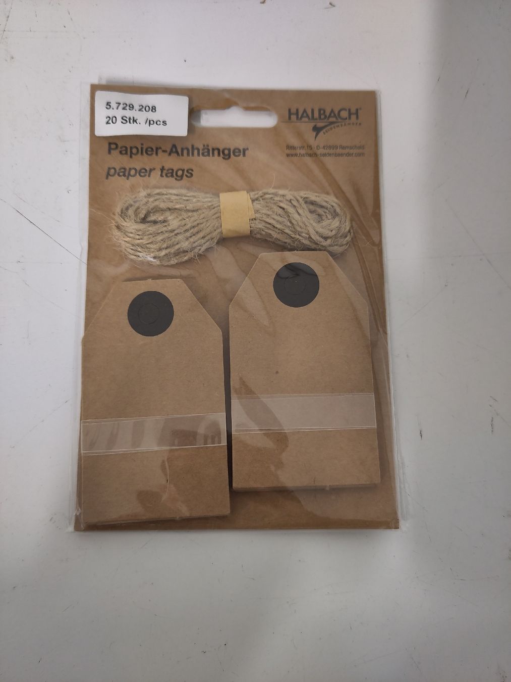 Carta: Papier-Anhänger, Geschenketikett – Nuovo e nell'imballaggio originale da Bottmingen venduto da RobinHood7