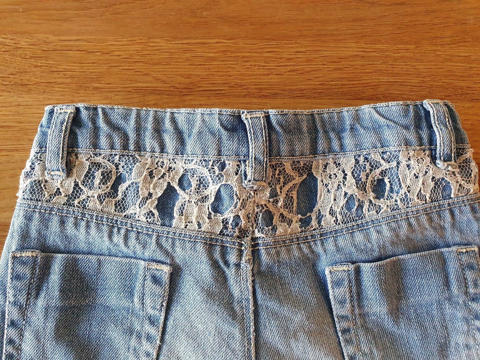 Naturaline Pantaloni: Jeans mit Spitze, Gr. 92, Naturaline – Usato da Einigen venduto da thundermother 4