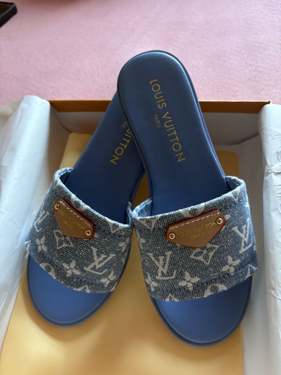 Louis Vuitton Damenschuhe: LOUIS VUITTON SLIDES GR. 38 – Neu (gemäss Beschreibung) aus Zürich von Fadeout_drip 1