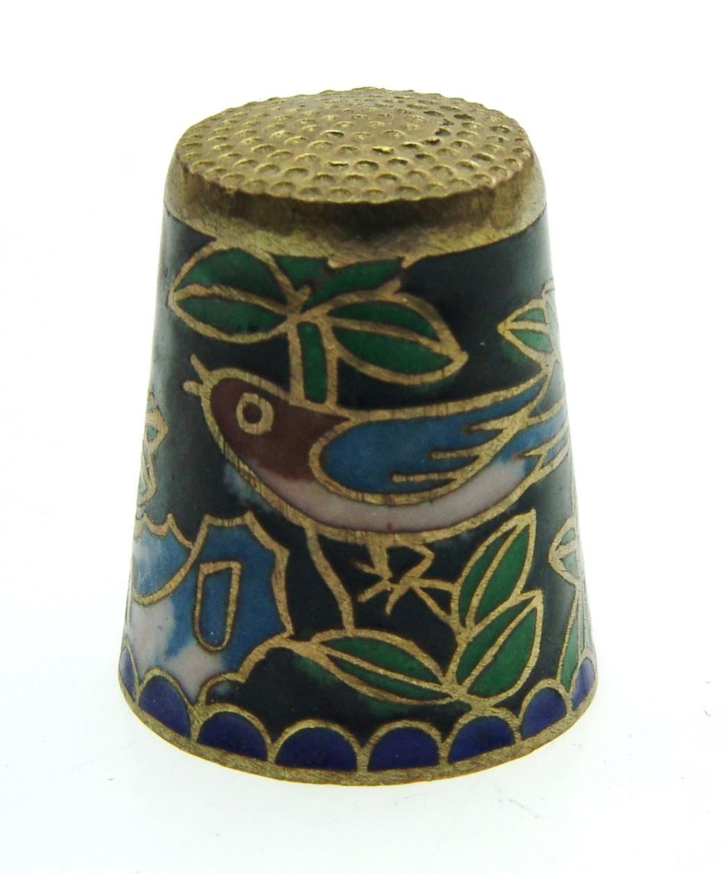Fingerhüte: Fingerhut mit Motiv Vogel (1) – Gebraucht aus Langenthal von Sherkaan