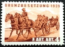Soldatenmarke 2.WK, Feld Artillerie Abt 4, Wi Art 45