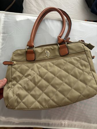 U.S. Polo ASSN. Handtasche, Beige, Top Zustand, Herbst!