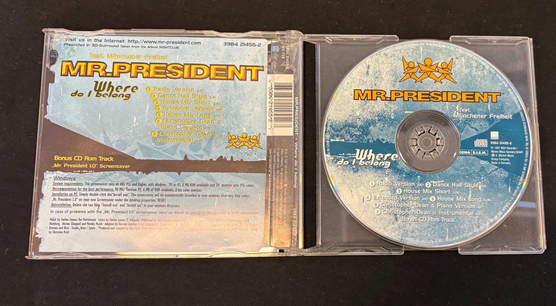 CD: 2 Single CDs Mr. President – Usato da Zürich venduto da Drahtzug 2