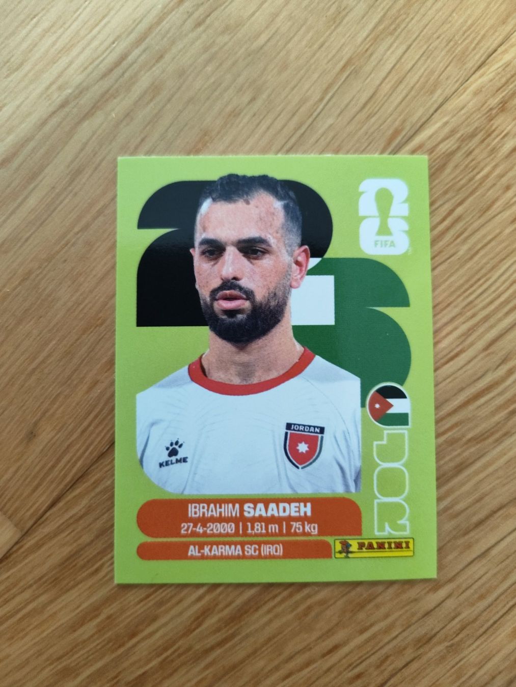 Panini Carte collezionabili: Panini WM 2026, JOR 9, Saadeh – Usato da Aarburg venduto da gloeckgloeck