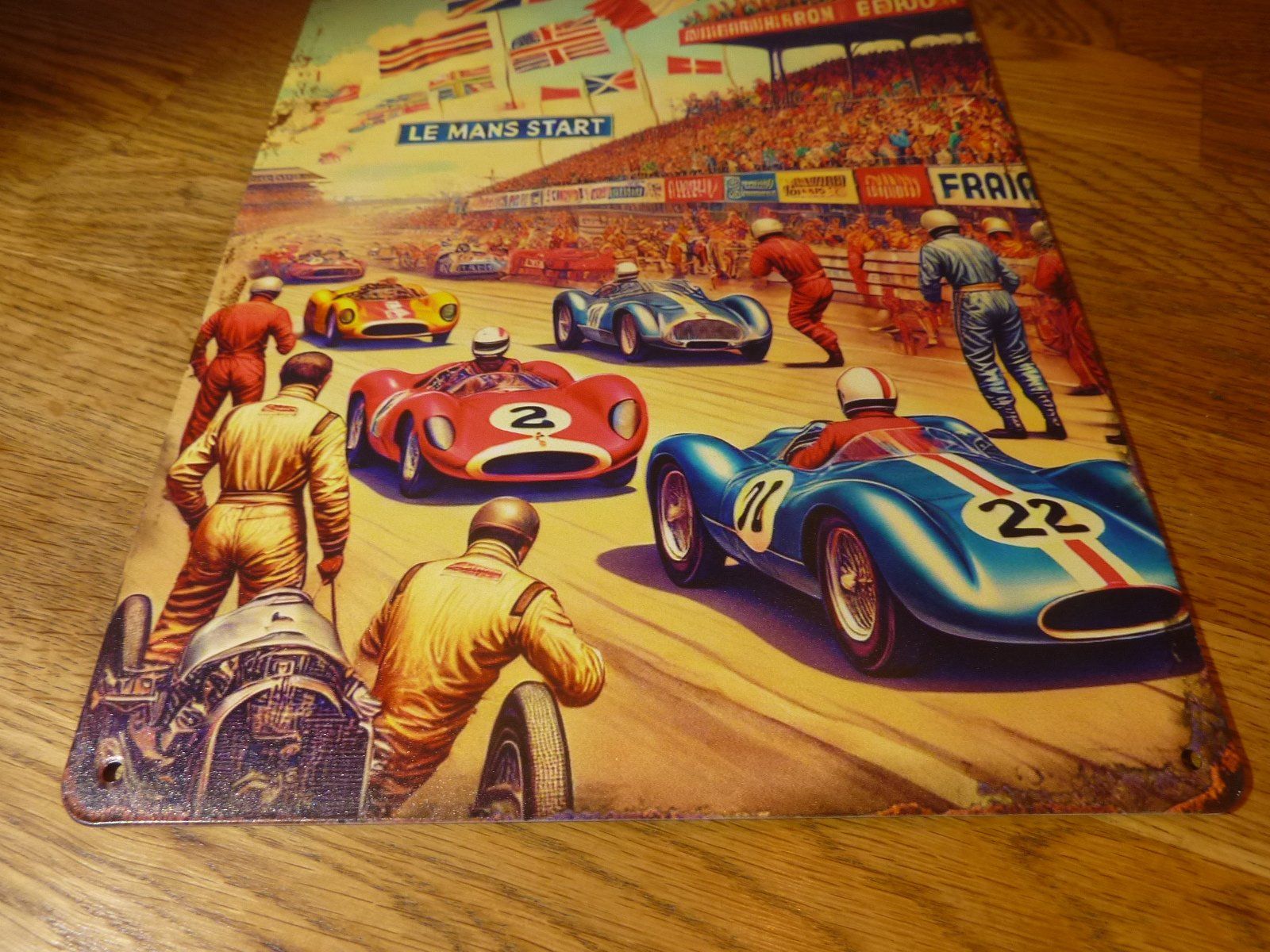Schilder: Retro cooles Blechschild Le Mans Start – Gebraucht aus Hochfelden von swissice 3