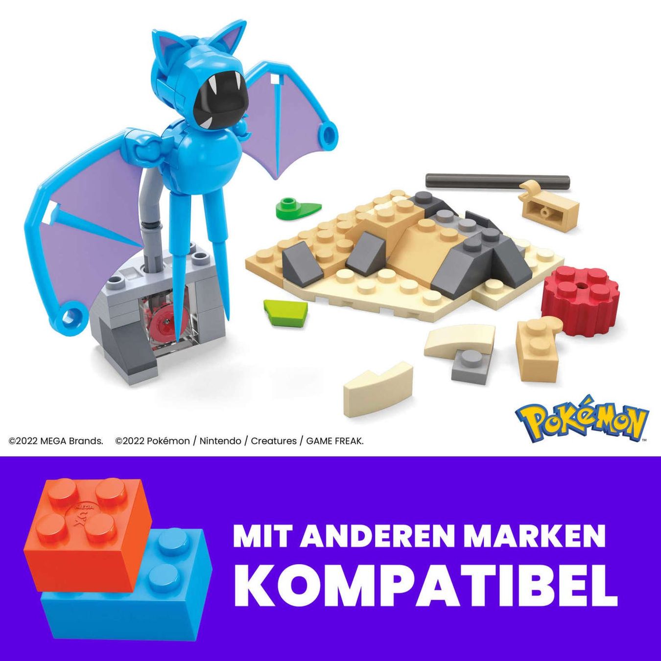 Mega Baukästen: Mega Pokémon Zubats Mitternachtsflug HKT19 – Neu und originalverpackt aus Basadingen von NekoBricks 4