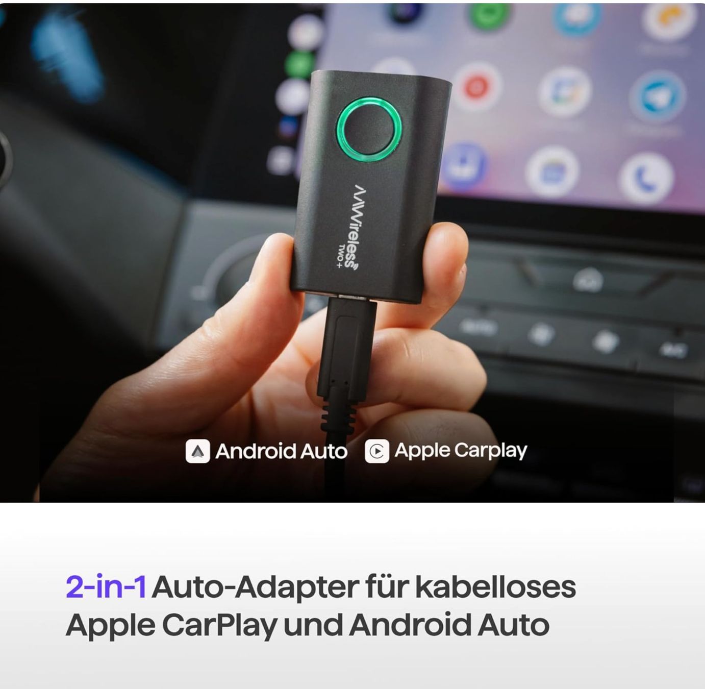 Unità & Adattatore: AAWireless Two+ Wireless Carplay Adapter – Nuovo e nell'imballaggio originale da Mellingen venduto da Samiross 1