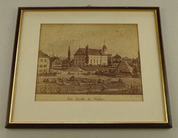 DIE KIRCHE IN WOHLEN, AARGAU, DRUCK UM 1880