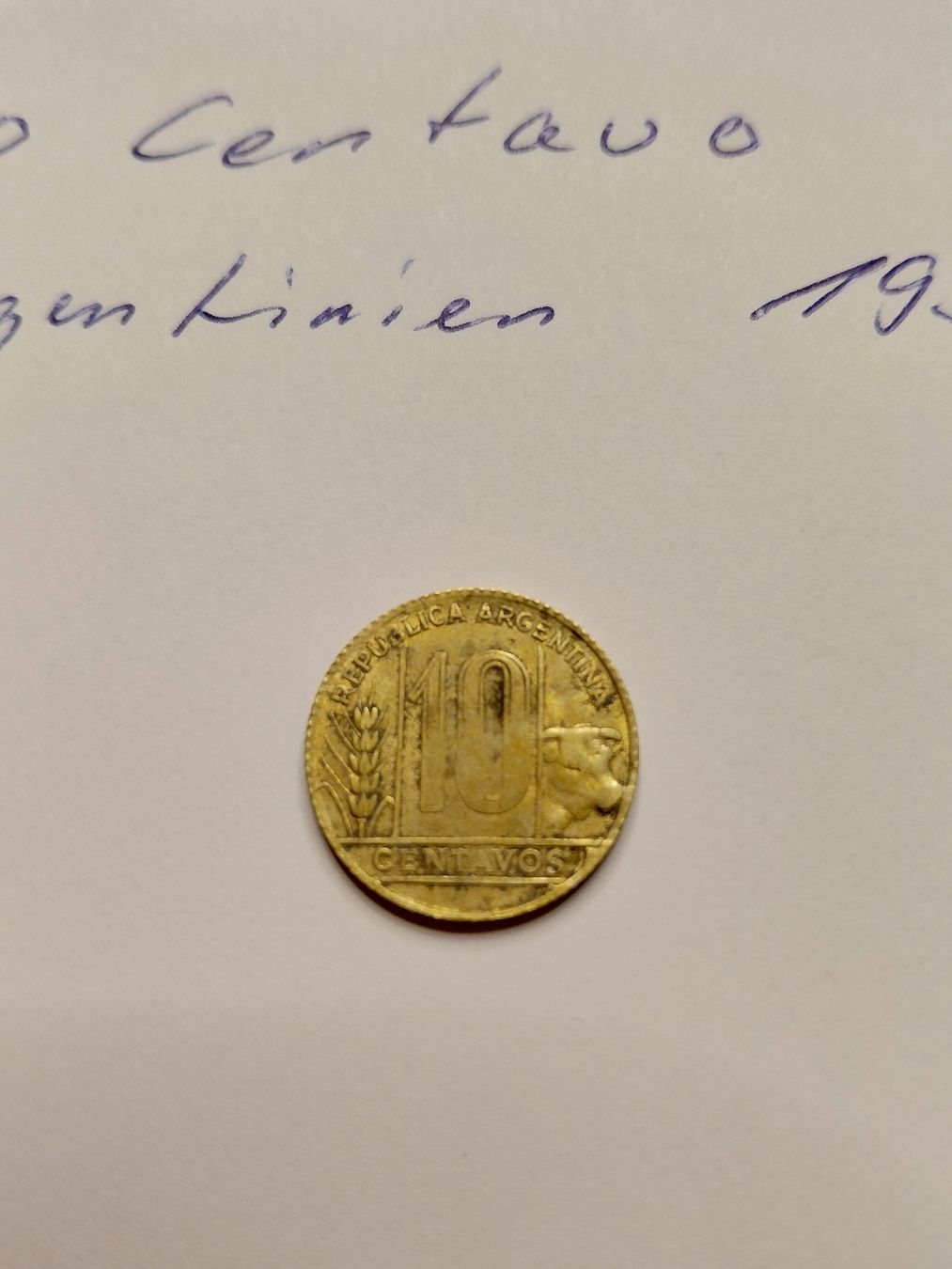 Tutti le monete: Argentinien 10 Centavo 1950 – Usato da Bonaduz venduto da topolino052 1
