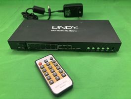 Lindy HDMI 6x2 Matrix 4K mit Fernbedienung gebraucht