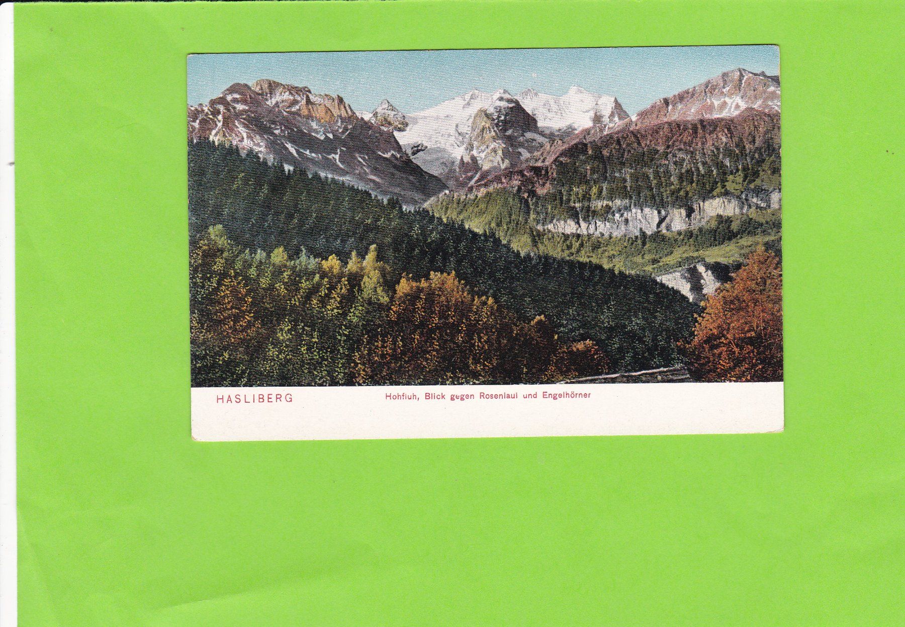Cartoline postali: Hasliberg – Usato da St. Peterzell venduto da neckertal